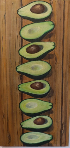 Avocado dipinto moderno - avocado,