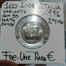 100 Lire 1991 Fdc variante 99