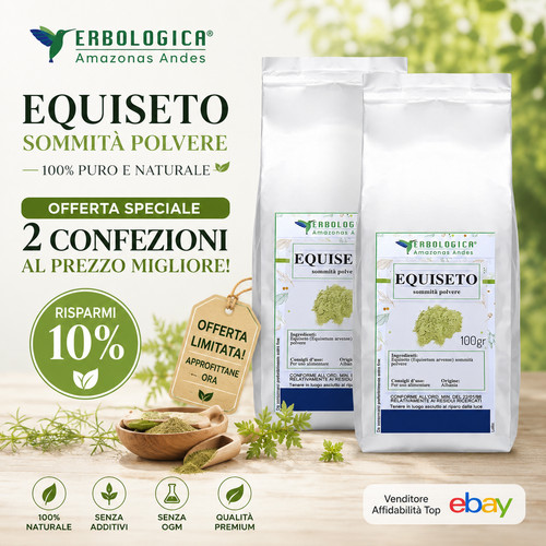 Equiseto polvere 2x100g - polvere,