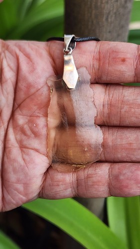 Libyan desert glass pendant - ,