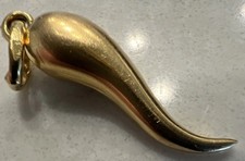 Ciondolo corno Italia oro