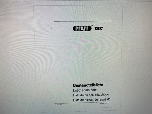 Pfaff 1297 manual digital - 1297,
