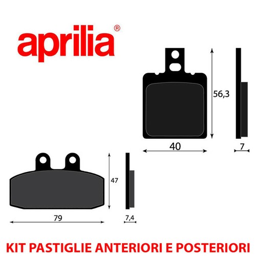 Kit pastiglie freno anteriori - pastiglie,