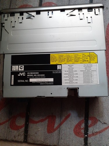Autoradio jvc g333 - kd-g333,, senza
