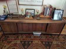 Walnut credenza - walnut,