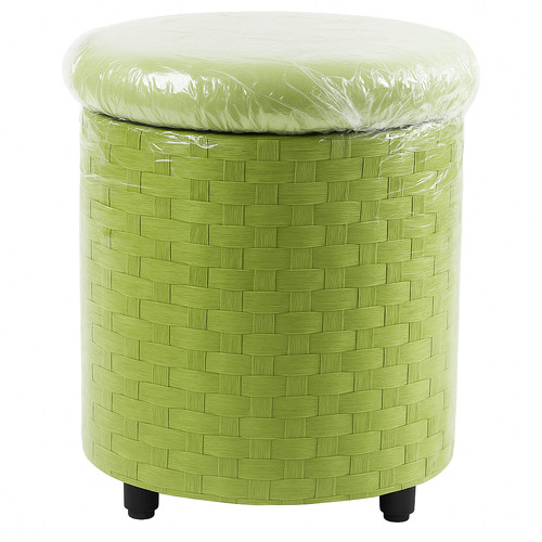Pouf contenitore verde - pouf,