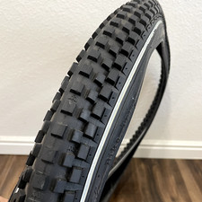 Set di 2, rari pneumatici bici NOS Monty Trials 26 x 2,45 nuovi pneumatici BMX neri