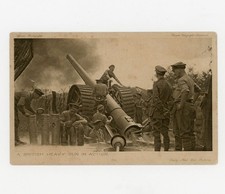 Grande Guerra Artiglieria Esercito Inglese Cannone Pesante Foto Cartolina WW1