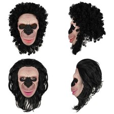 Maschera Halloween Lattice Fantasia Scimmia Gorilla Testa Maschera Carnevale Festa Costume