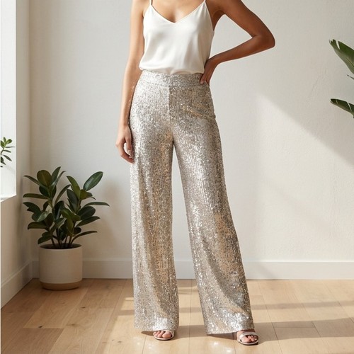 Pantaloni con paillettes