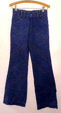 Jeans blu vintage anni 70 vita