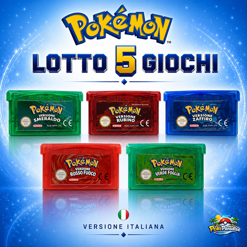 Lotto pokemon rubino zaffiro - lotto,