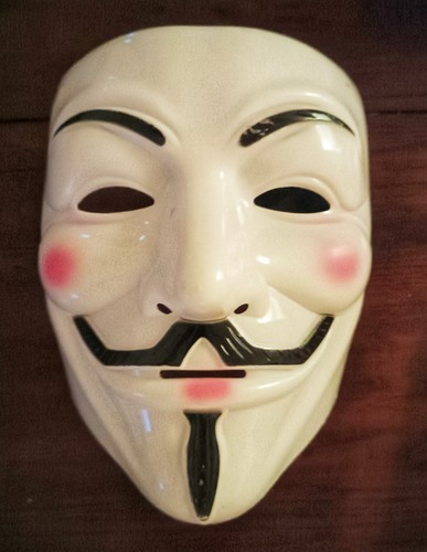 Maschera guy fawkes v per - guy,