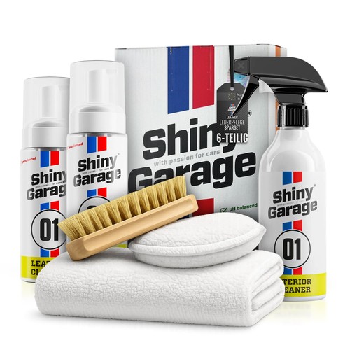 Shiny garage set leather - shiny,