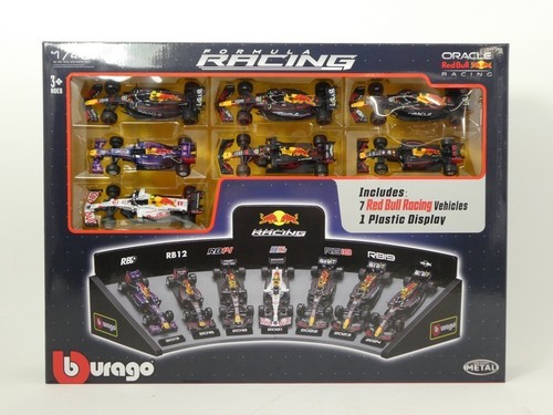 Burago red bull set - burago, x