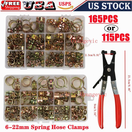 115pcs spring hose clamps - 75/115pcs,