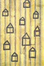 Cartolina INVITO alla mostra di GIULIANO TOMAINO Le case dei Santi anno 2005