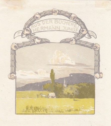 Exlibris bookplate incisione - exlibris,