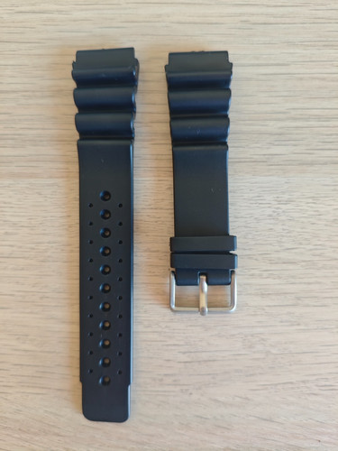 22/20mm silicone diver strap