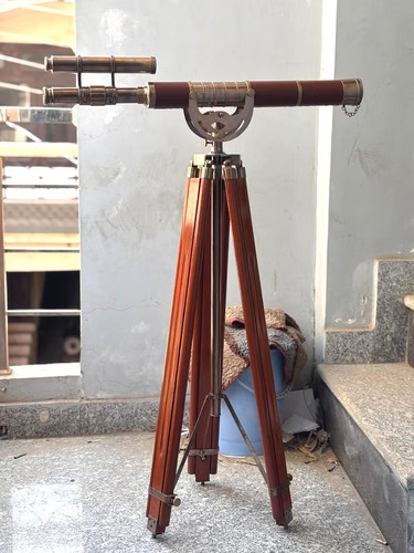 Telescopio vintage ottone - telescopio,