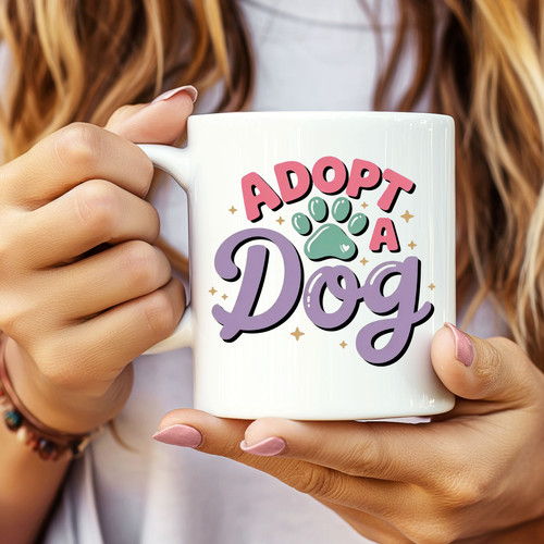 Tazza adopt dog divertente - tazza,