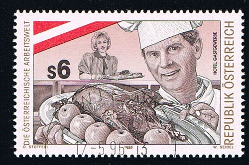 Austria francobollo lavoro - 1,