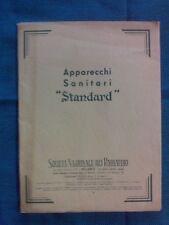 APPARECCHI SANITARI " STANDARD " - Catalogo anni '30