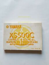 Yamaha XS 500 C 1H2 1976 manuale uso INGLESE originale OWNER'S MANUAL