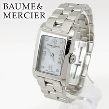 Orologio Baume & Mercier Hampton Diamond 8P Shell quadrante bianco perla raro
