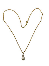 COLLANA CON PERLA A GOCCIA CM