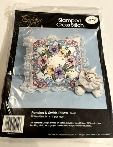 Cuscino pansies swirls - &,