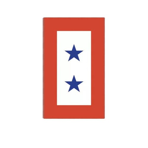 Two blue stars service - two,