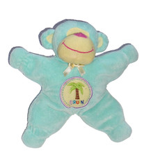 Bruin ToysRus scimmia gorilla bambino peluche blu turchese giallo con palma 