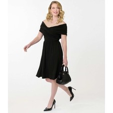 Abito midi unico vintage nero