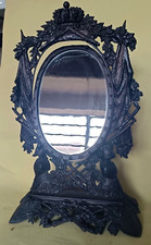 Antico Specchio Da Tavolo In Ottone/Bronzo  Barocco Piemontese