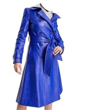 Trench coat in pelle da donna