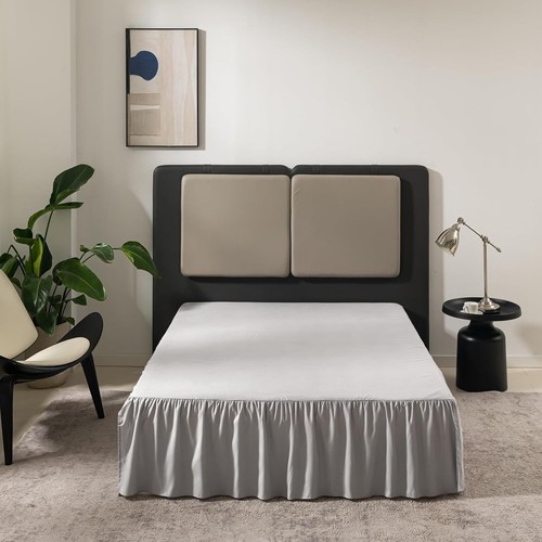 Gonna letto grigio chiaro - letto,