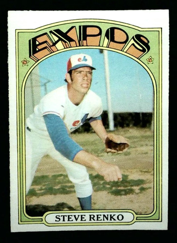 Carta baseball 1972 pee - baseball,