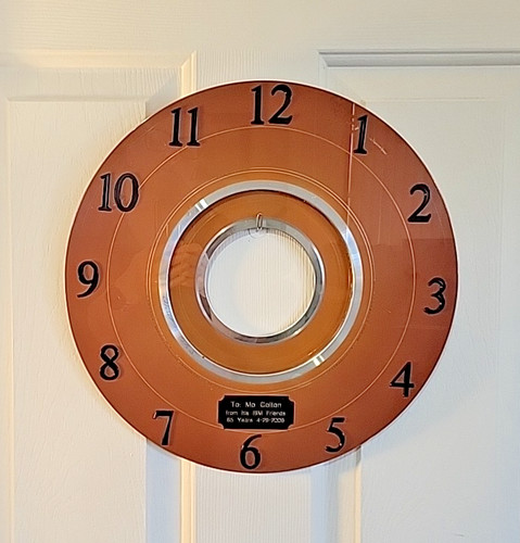 Vintage aluminum hard disk - hard,