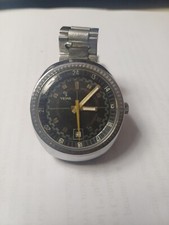 Orologio uomo Vintage Diver "YEMA "- carica manuale e data, cassa tonneau 43x39