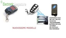 TELECOMANDO RADIOCOMANDO X CANCELLI SERRANDE COMPATIBILE FAAC TM1 433 - TM2 433