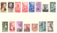 Blocco 15 Valori Francobolli Integri Italiani Vedi Foto.