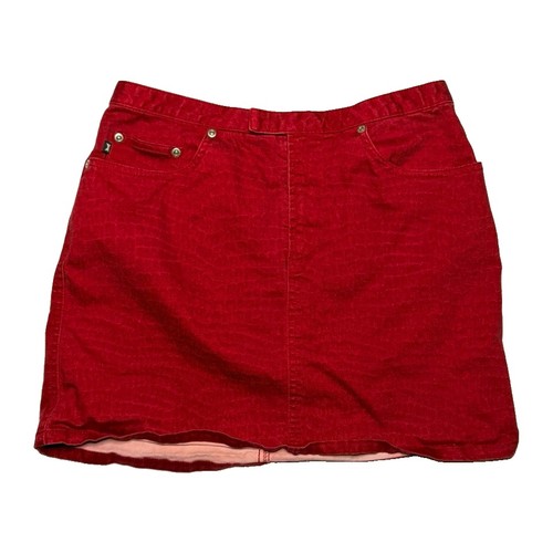 Minigonna corta denim stampa