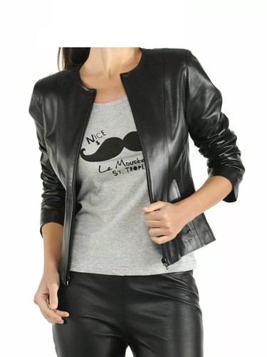 Giacca biker donna nera