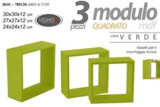 Set 3 Mensole da Parete MODULI