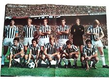 JUVENTUS 1972/73 POSTER 55X38 ORGINALE 11 TITOLARE FORMAZIONE SQUADRA SCHIERATA