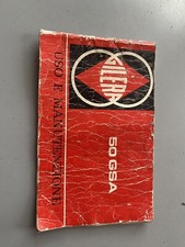 GILERA GSA 50 LIBRETTO USO  E MANUNTENZIONE ORIGINALE