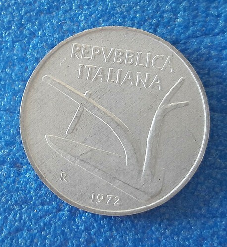 Moneta repubblica italiana - moneta, 10