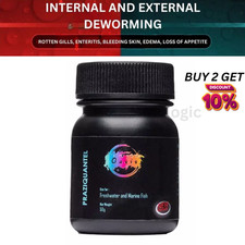 Parassita acquario pesci 50 g: polvere di controllo - gestione vermi Praziquantel pesce