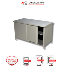 Tavolo armadiato in acciaio